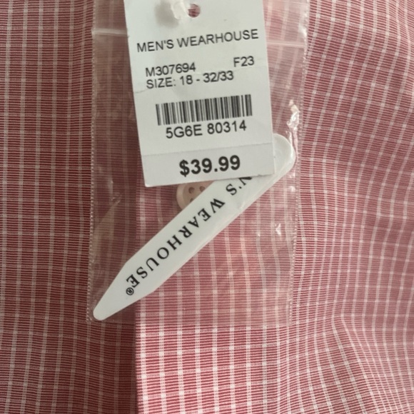 Wilke Rodriguez Modern Fit Men’s Dress Shirt - Perfect for Spring! Size 18 32/33 - Picture 5 of 5